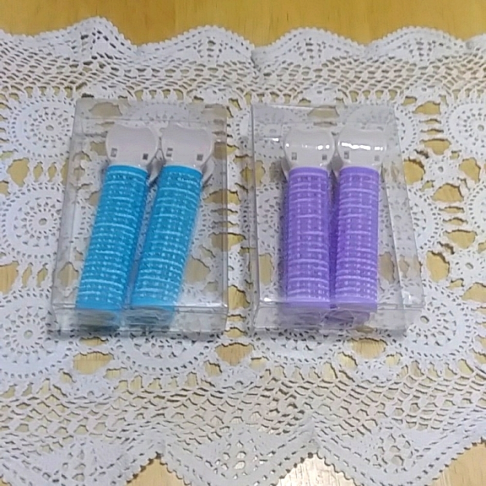 Volumizing Hair Foam Styling Roller Clips - 4 pieces